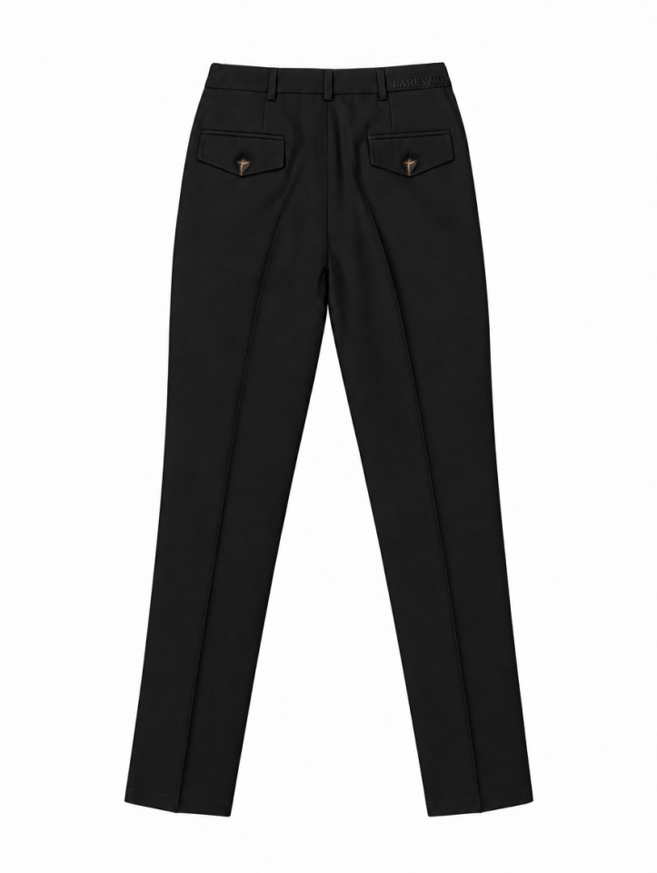 Larevno Black Signature Trousers