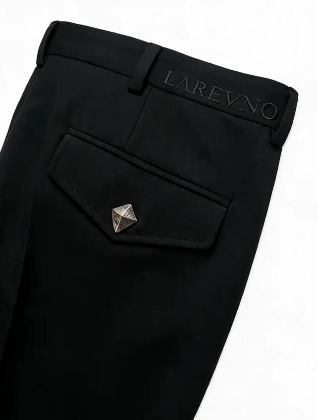 Larevno Black Signature Trousers