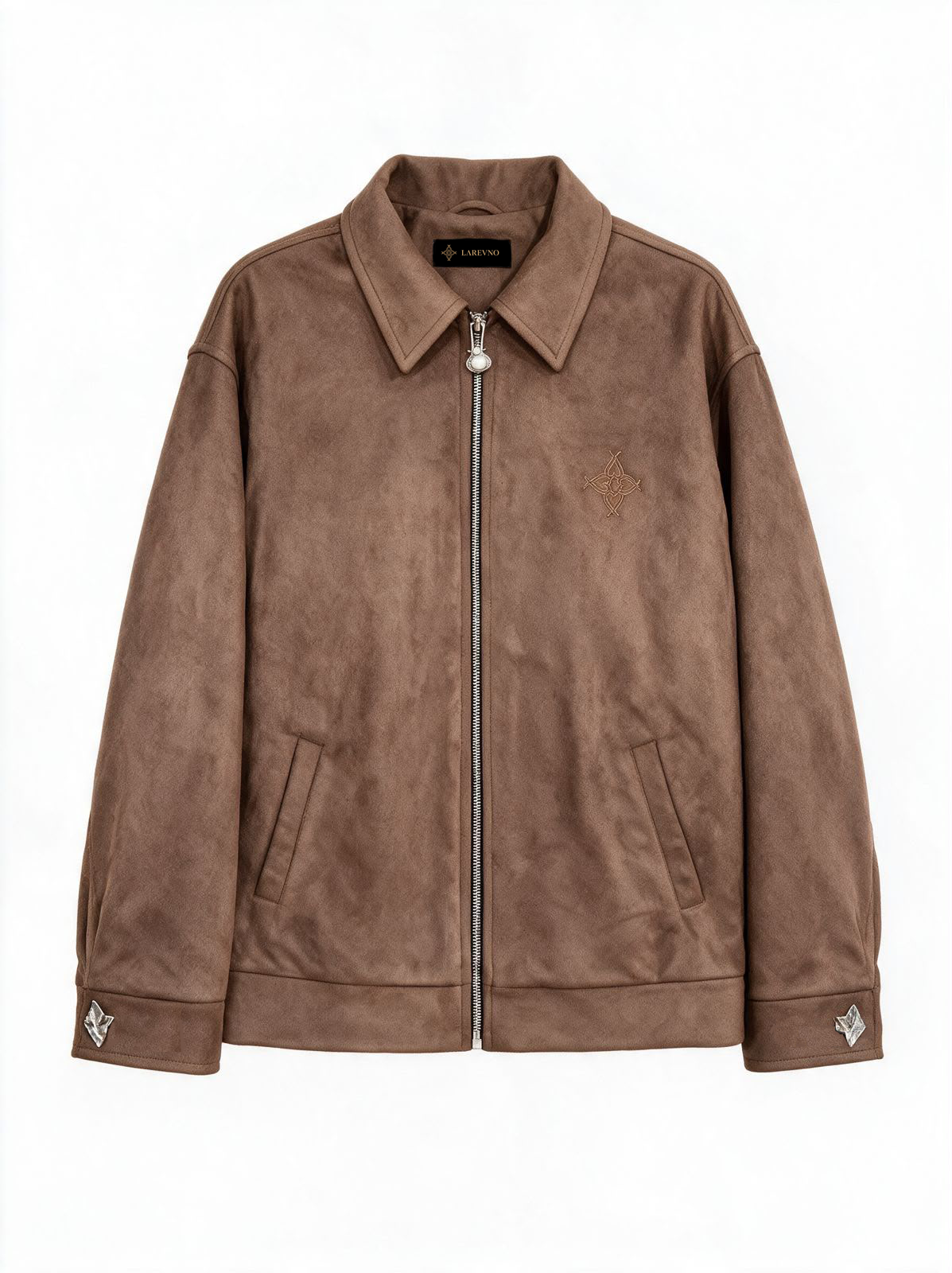 Larevno Unisex Marron Suede Jacket