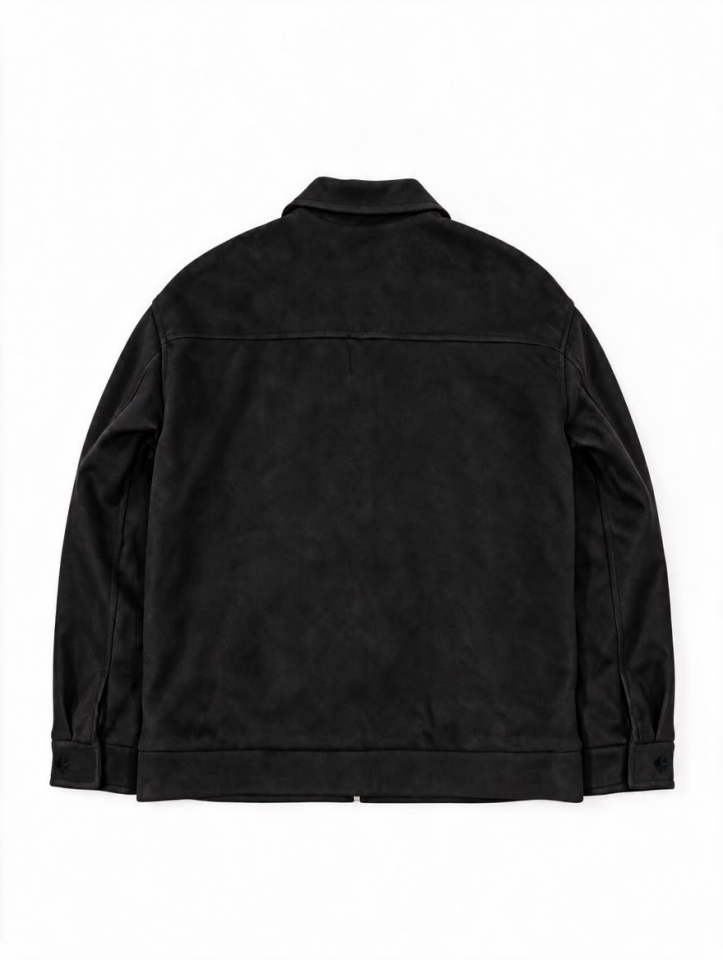 Larevno Unisex Noir Suede Jacket